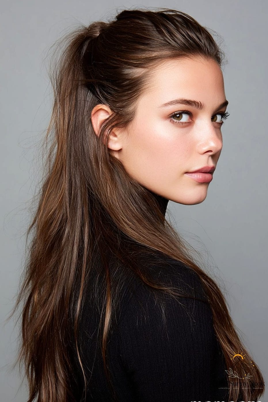 Voluminous Crown with Sleek Ends
