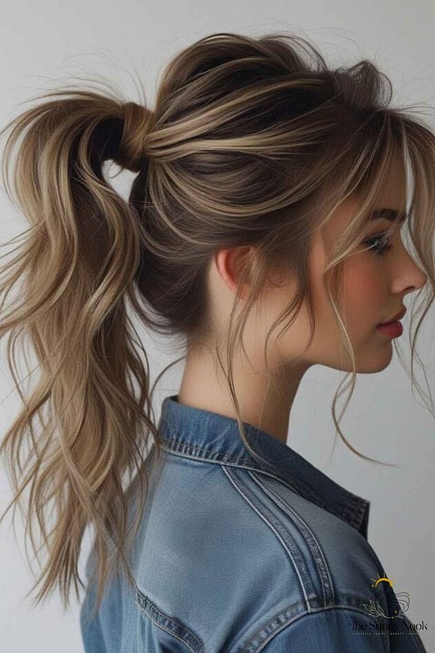 Voluminous Messy Ponytail