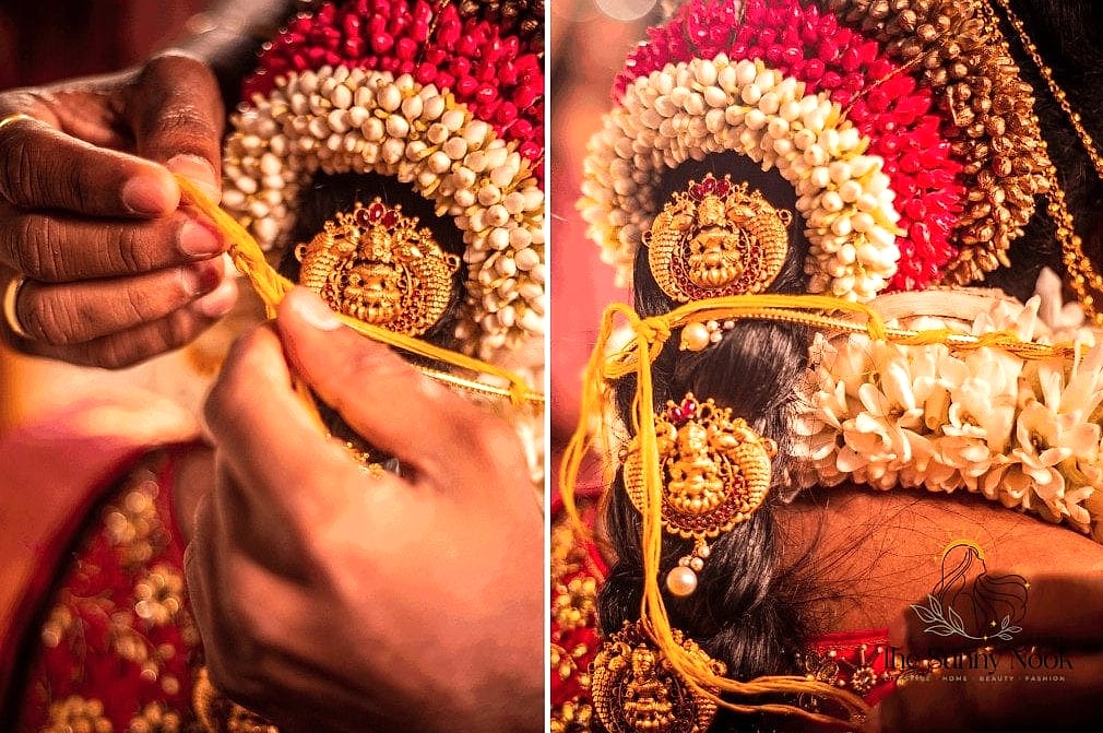 20 Indian Wedding Guest Hairstyles Inspo That's Giving Us Everything 19 Voluminous Top Knot with Delicate Strands