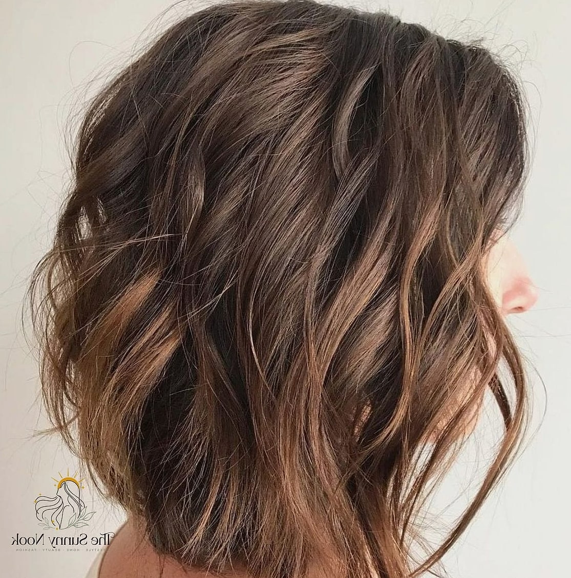 Wavy Bob with Highlights