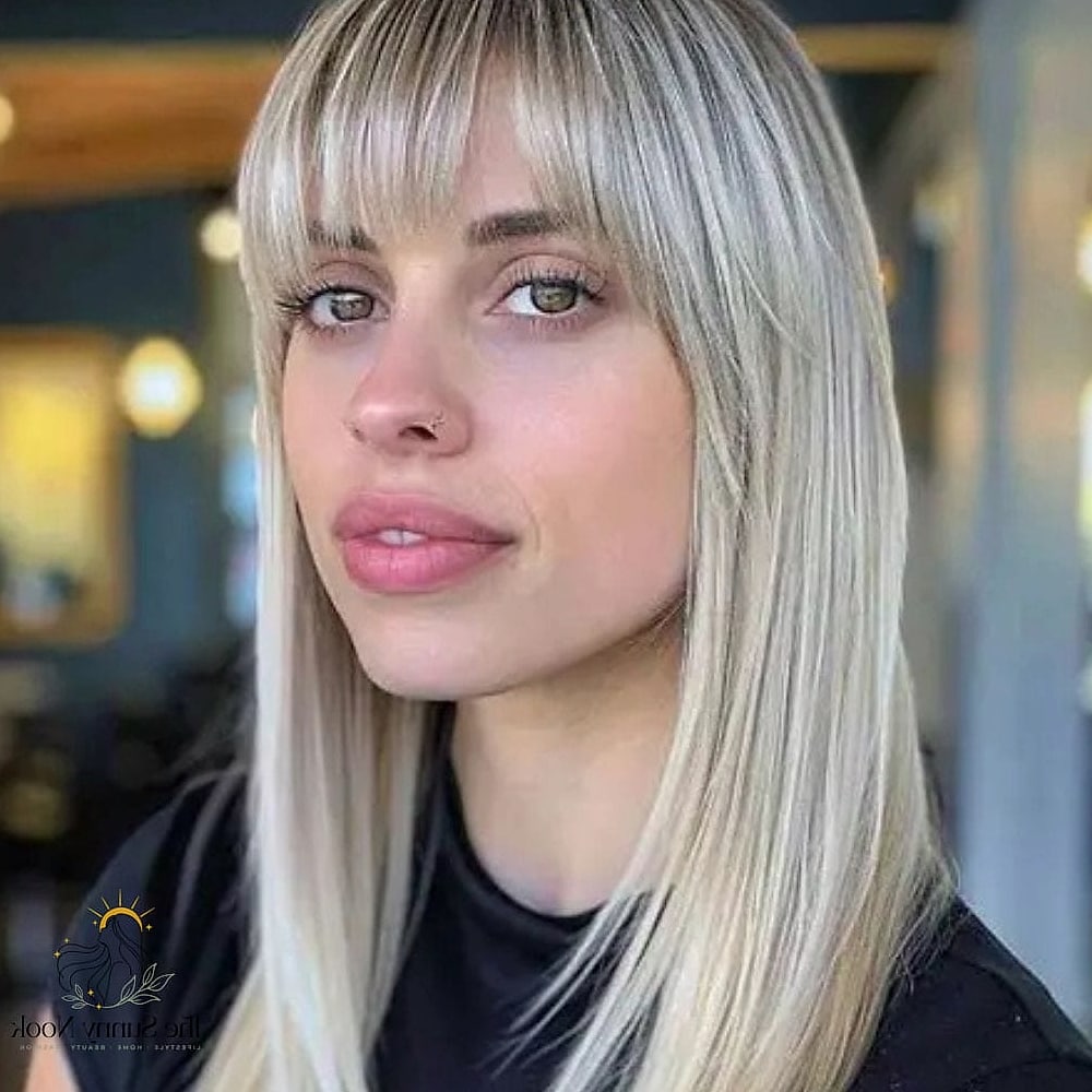 Wispy bangs with a short frontal