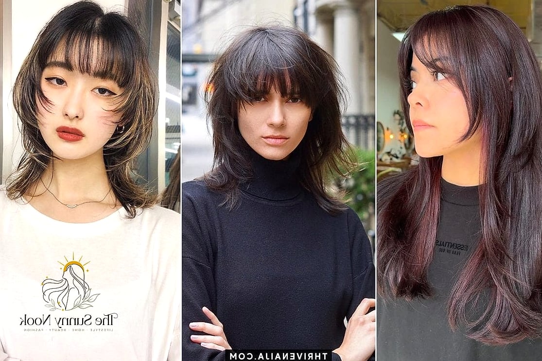 14 Hairstyles For Back To School That Prove This Trend Is Here to Stay 10 Wolf Cut With Bangs