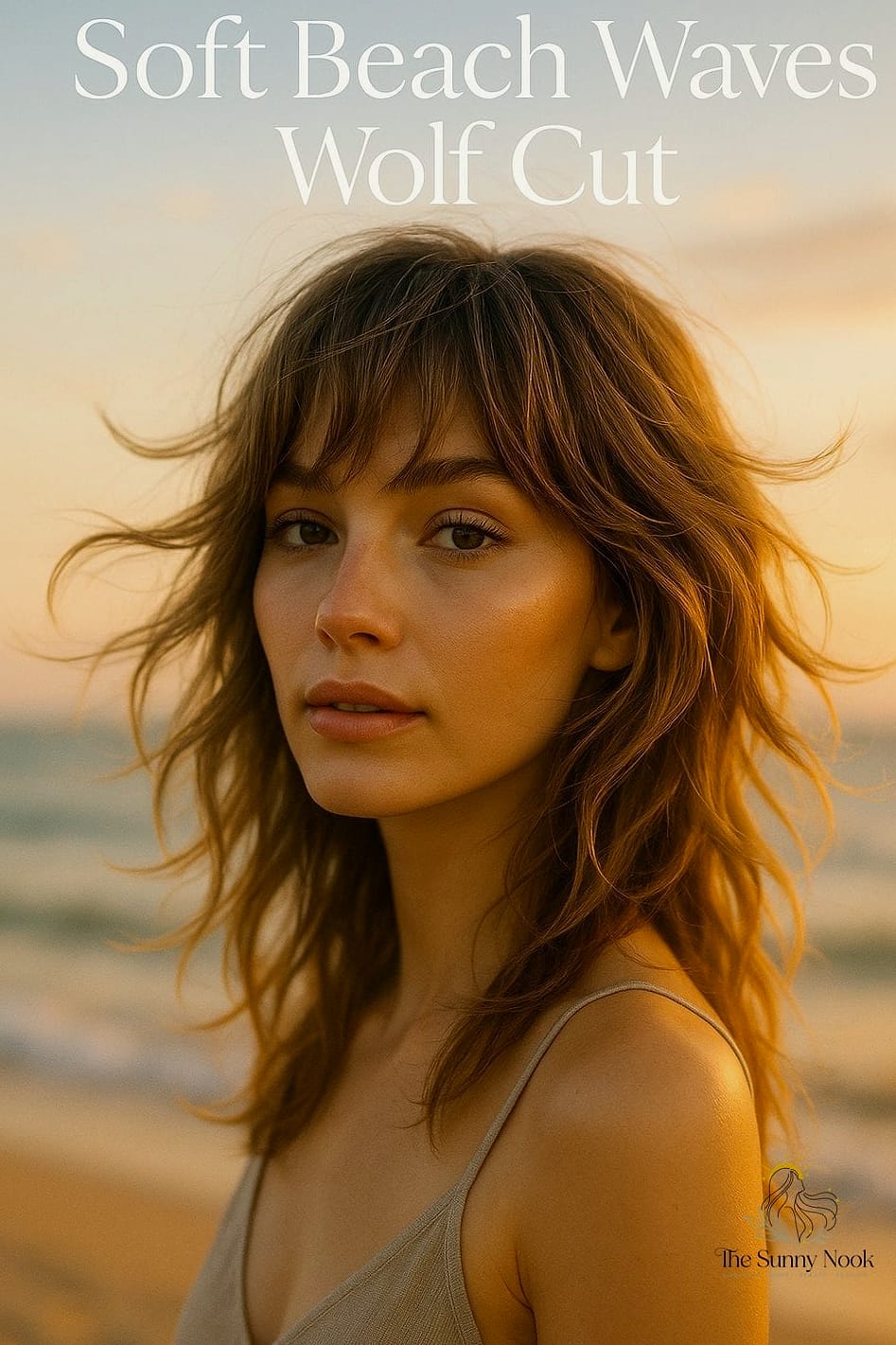 20 Cute Beach Hairstyles That Prove This Trend Is Here to Stay 19 Wolf Cut With Beachy Texture