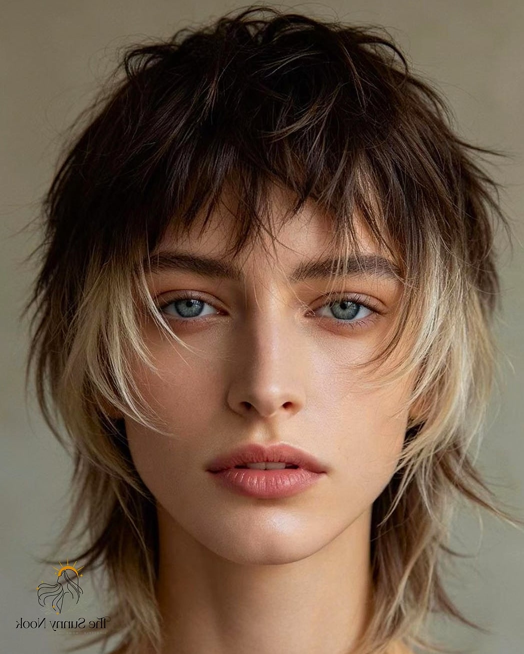 30 Gorgeous Diamond Face Hairstyles for Every Hair Type 16 Wolf Cut with Curtain Bangs