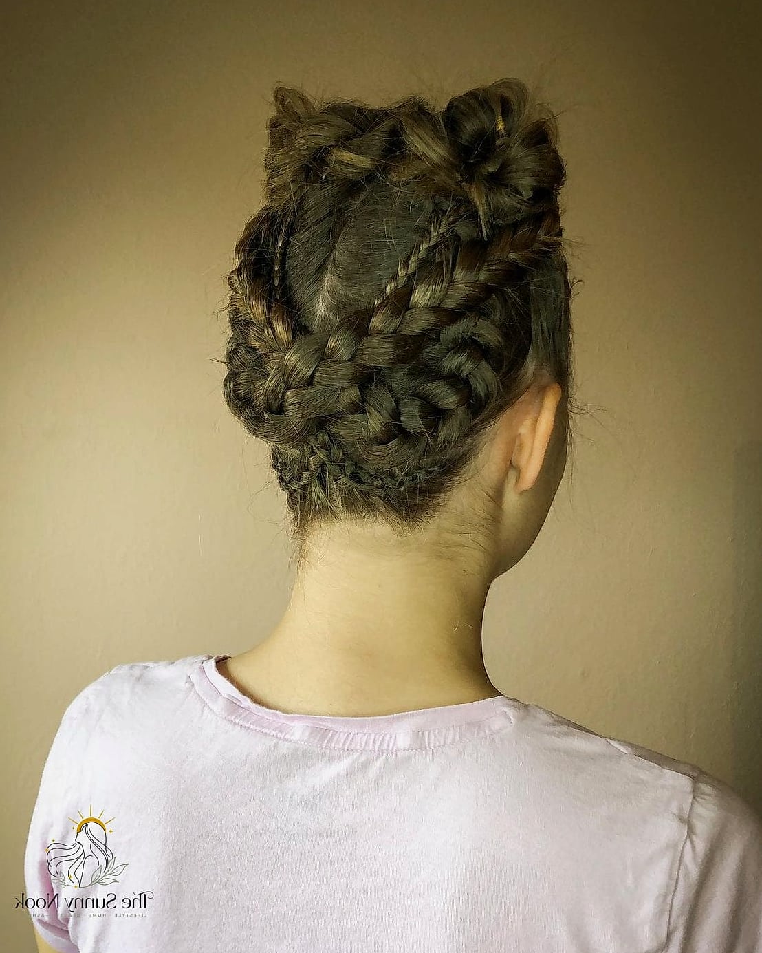 The Wrapped Braid Bun