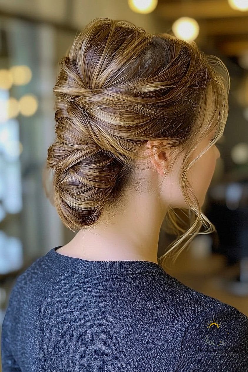 The Wrapped Bun-Style Ponytail